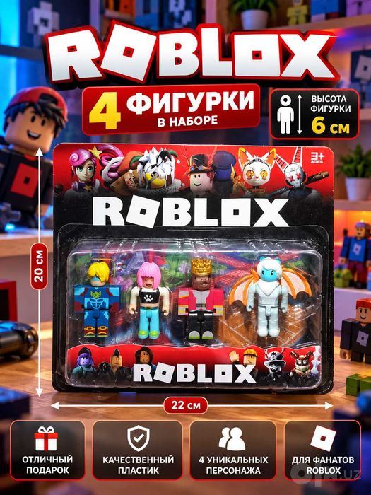 Набор фигурок Roblox 8 шт и 4 шт., коллекционные игрушки для детей