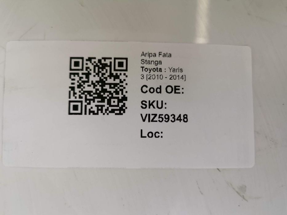 Ляв преден калник Тойота Ярис 3 / Toyota Yaris 3 [ - ] Оригинален