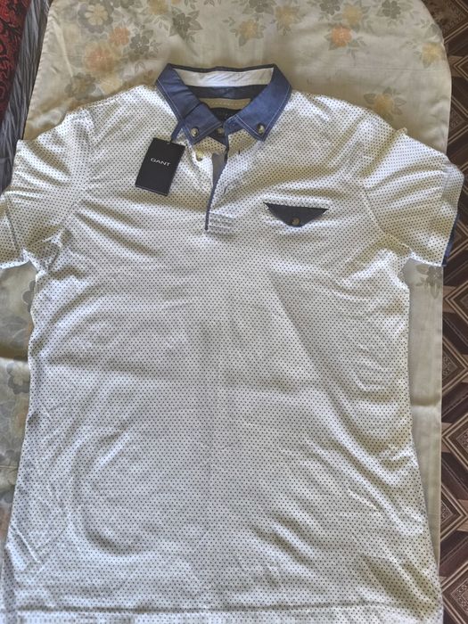 Мъжка официална тениска с яка ЧИСТО НОВА