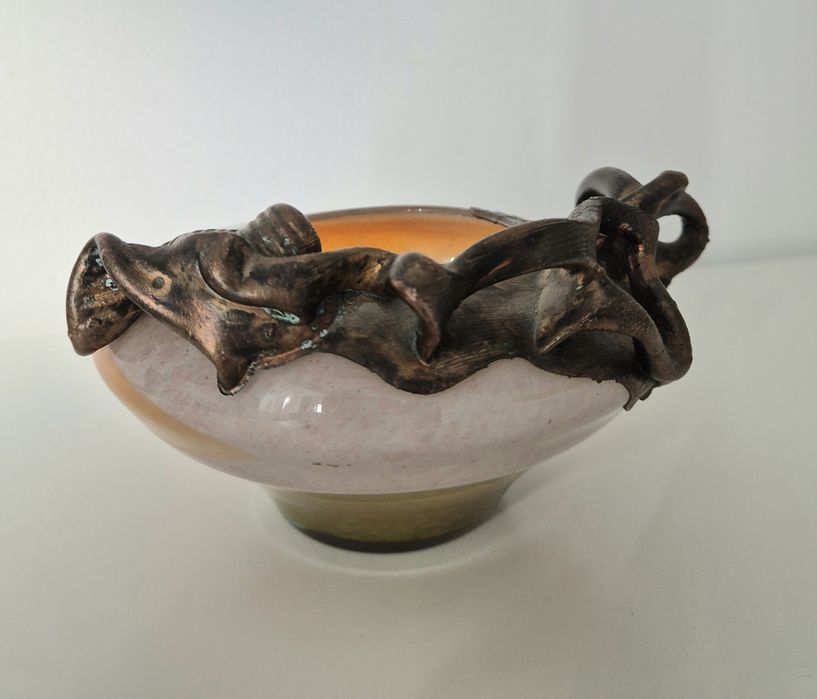 Filip Ravert Vas sticla ornament metalic