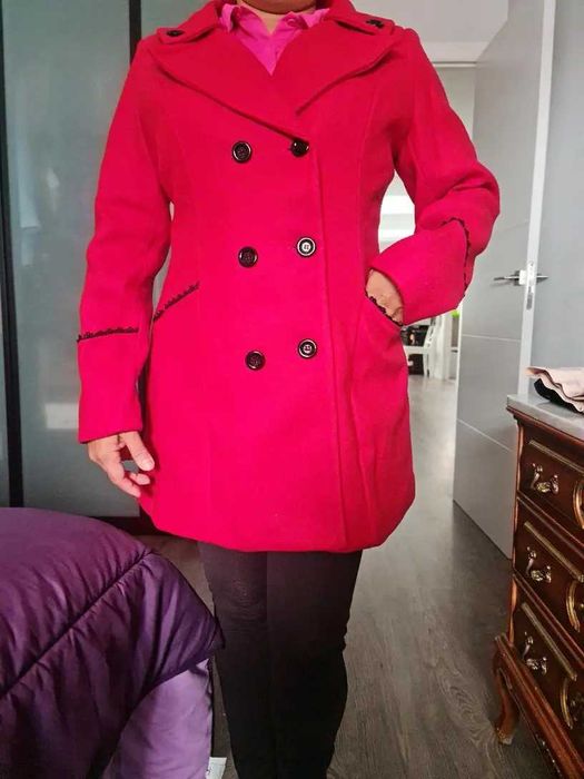 Palton Dama Elegant - Palton Dama Iarnă - Paltoane Dama 100% Poliester