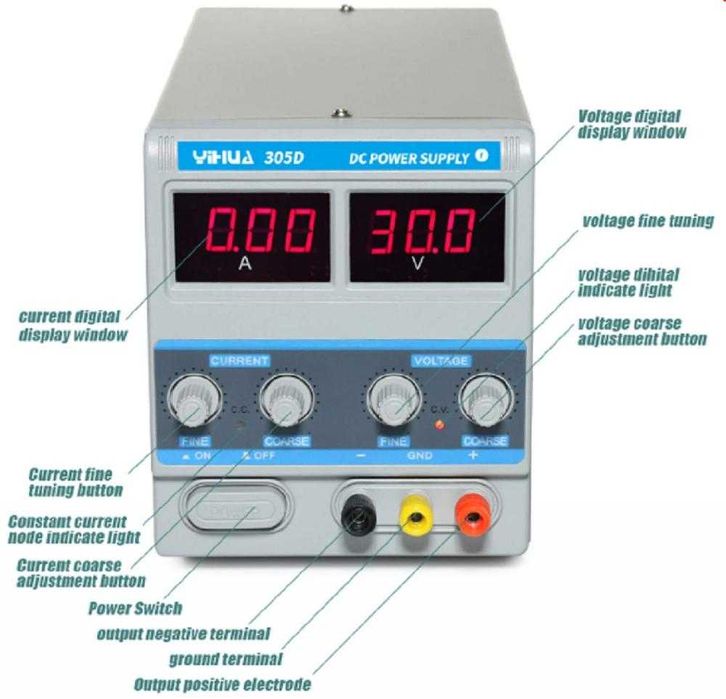 Захранващ Блок Yihua 305D-A 30V / 5A