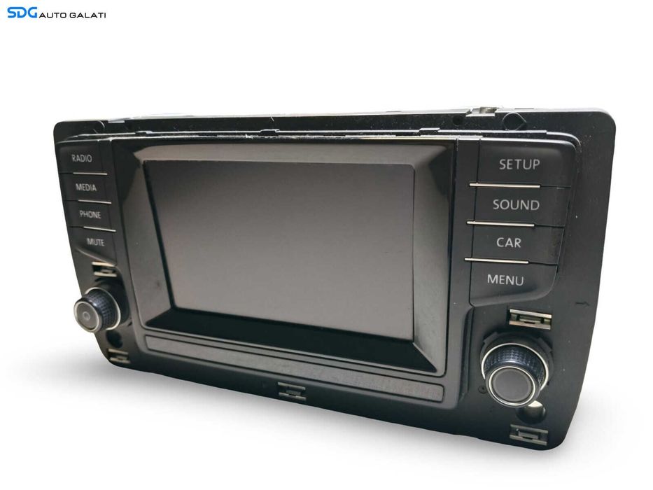 Display Ecran Tactil Touchscreen Radio CD Player Navigatie GPS Volkswagen Golf 7 2013 - 2017 Cod 5G0919605 [L5582]