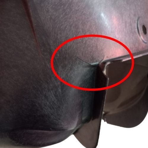 Carenaj roata Dacia Logan (Sd) 07.2004-01.2009, partea Fata Dreapta, Material Polietilena, 6001549271; 638402115R Deteriorat