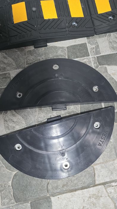 Set 10 Limitatoare viteza din cauciuc PMB+2 capete+suruburi, NOI