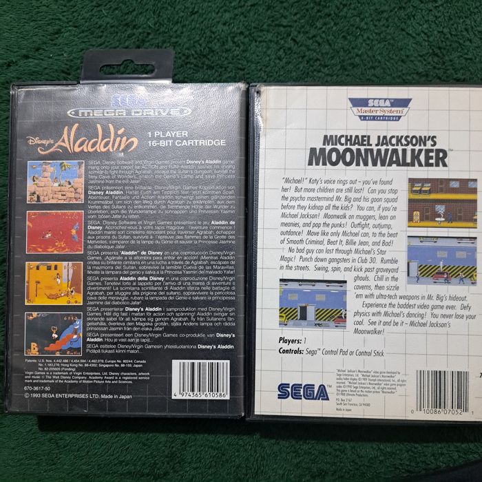 Lot diachete joc Sega mega drive si Sega semaster.