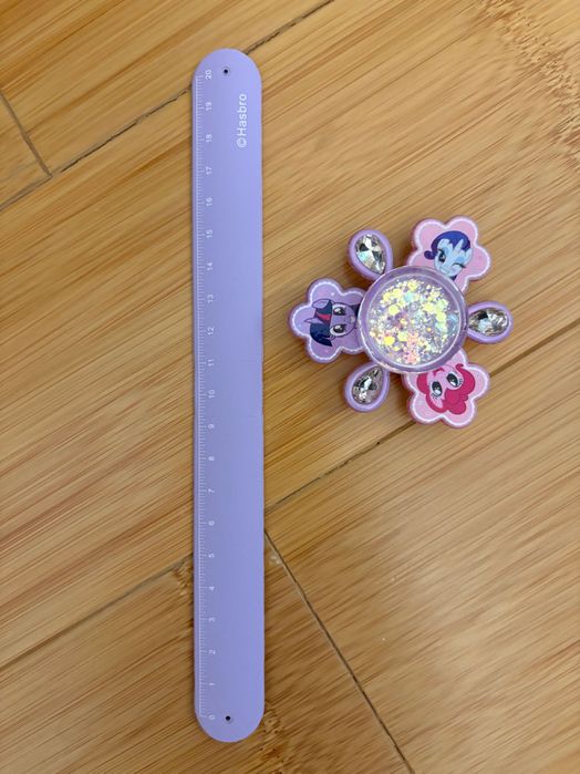 Новый Браслет 3 в 1 браслет,спиннер, линейка