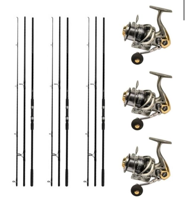 Set 3 lansete Diamant alb + 3 mulinete WindBlade