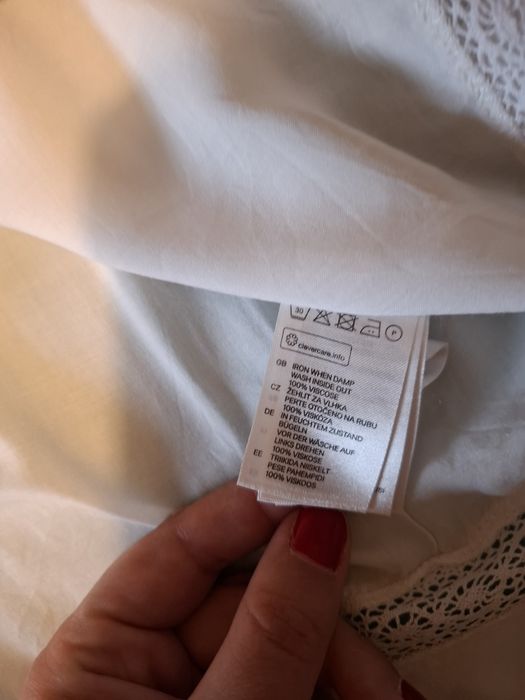 Bluza H&M broderie dantela