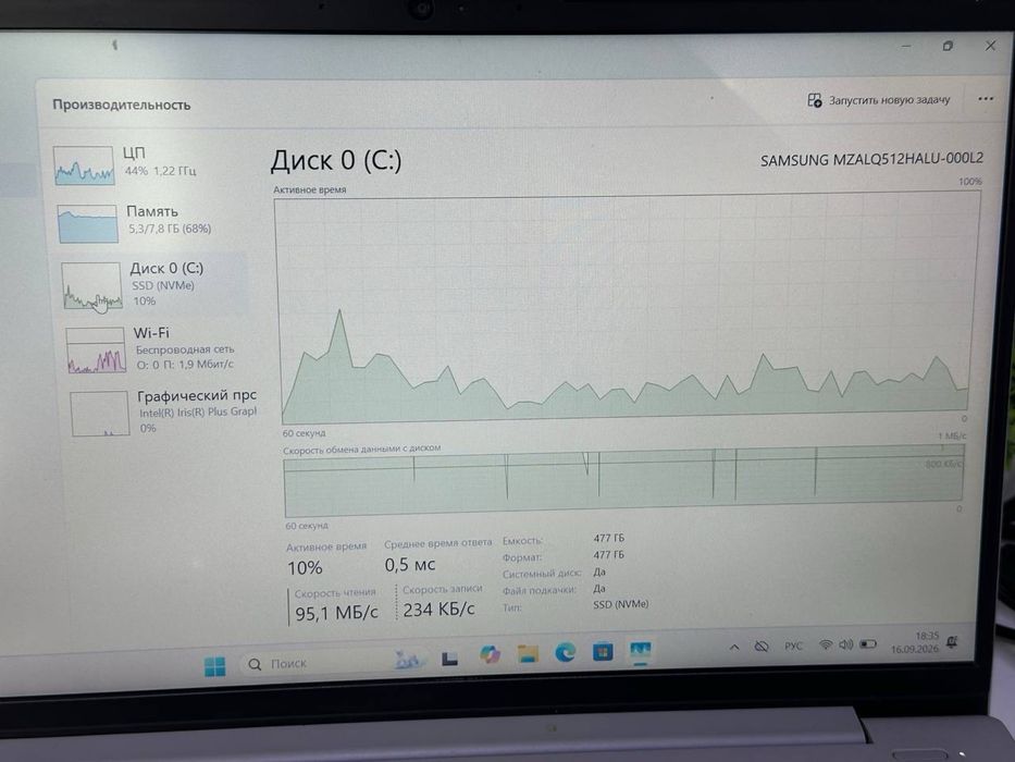 Ноутбук Lenovo core i7-1065G7