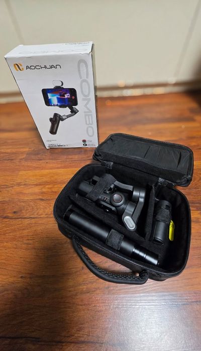 Продавам ГИМБАЛ AOCHUAN Smart X Pro Combo 1 - 3-осен гимбъл стабилизатор