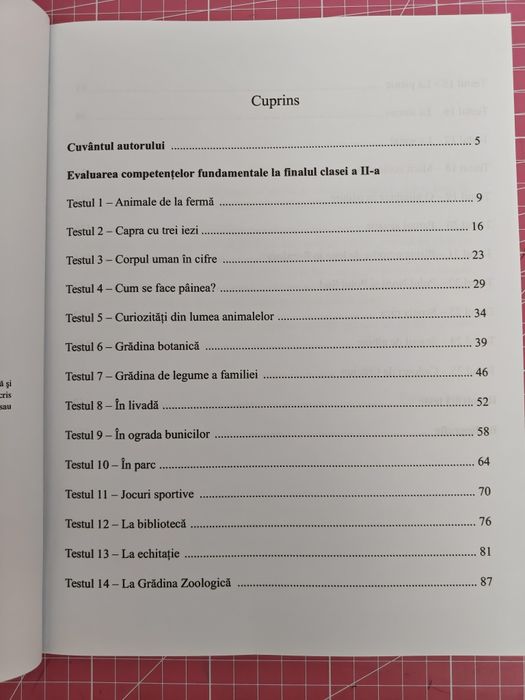 Matematică - teste de Evaluare Națională clasa a II-a
