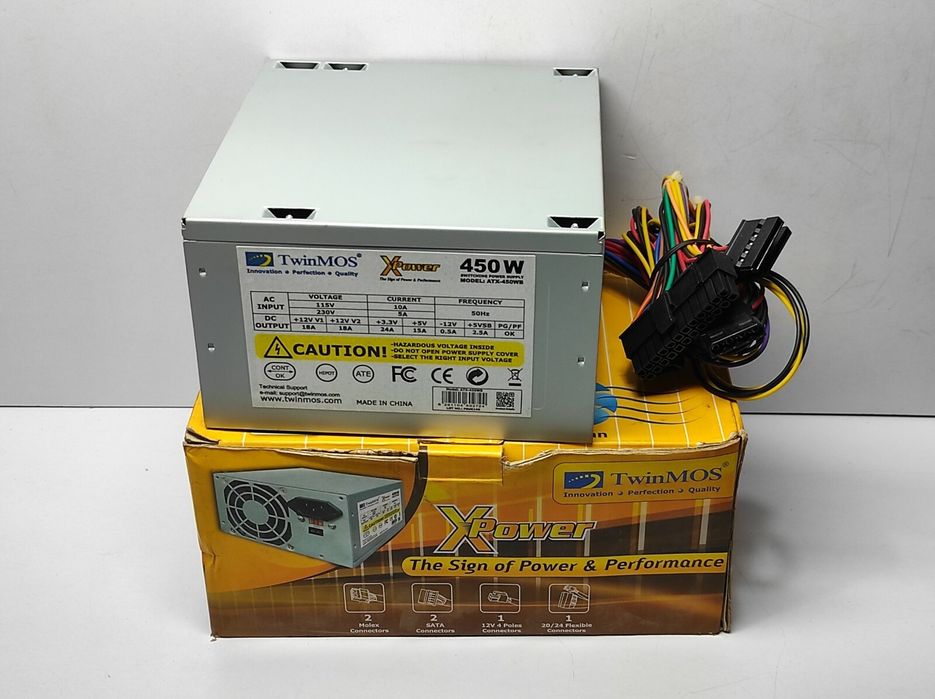 Новый Блок питания для ПК Twinmos xpower 450w