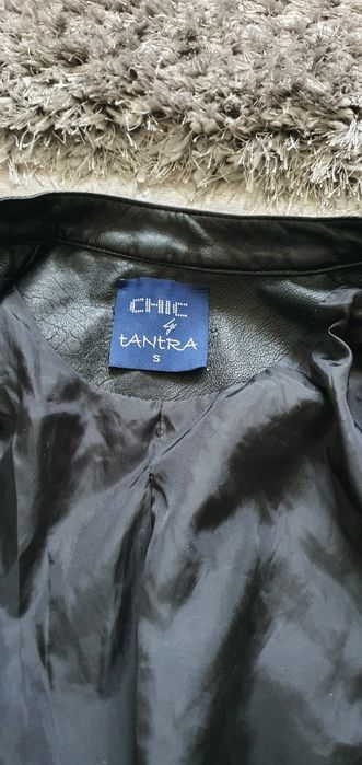 Geacă cambrată imitație piele