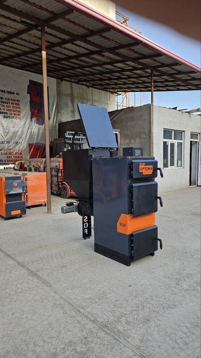 Твердотопливный заводской котёл "Sof"