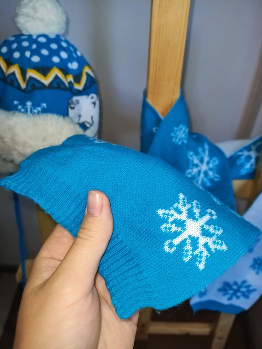 Шапка и шарф на годик (зима)