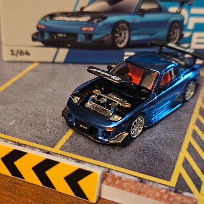 Pop Race 1:64 Mazda RX-7 Amemyia macheta auto premium de colectie