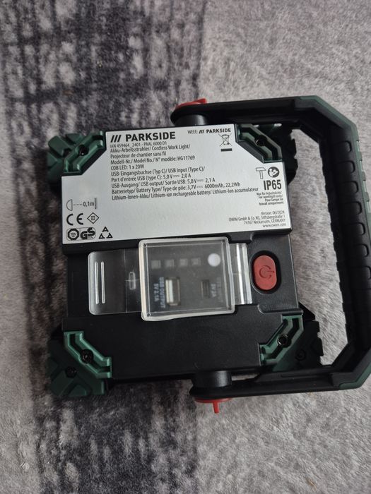 Lampa de lucru portabilă Parkside noua