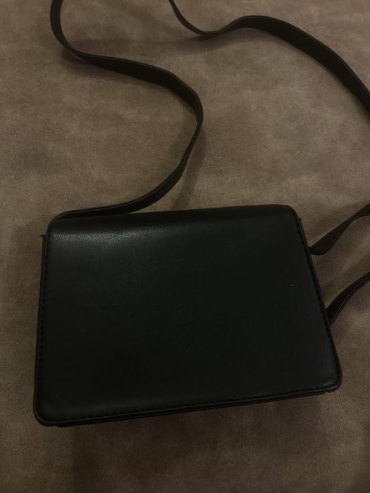 Black bow crossbody bag / coquette style
