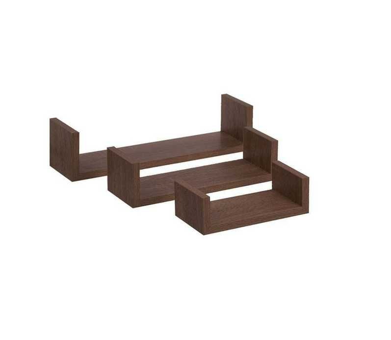 Рафтове за стена, 3бр., до 3кг, комплект етажерки