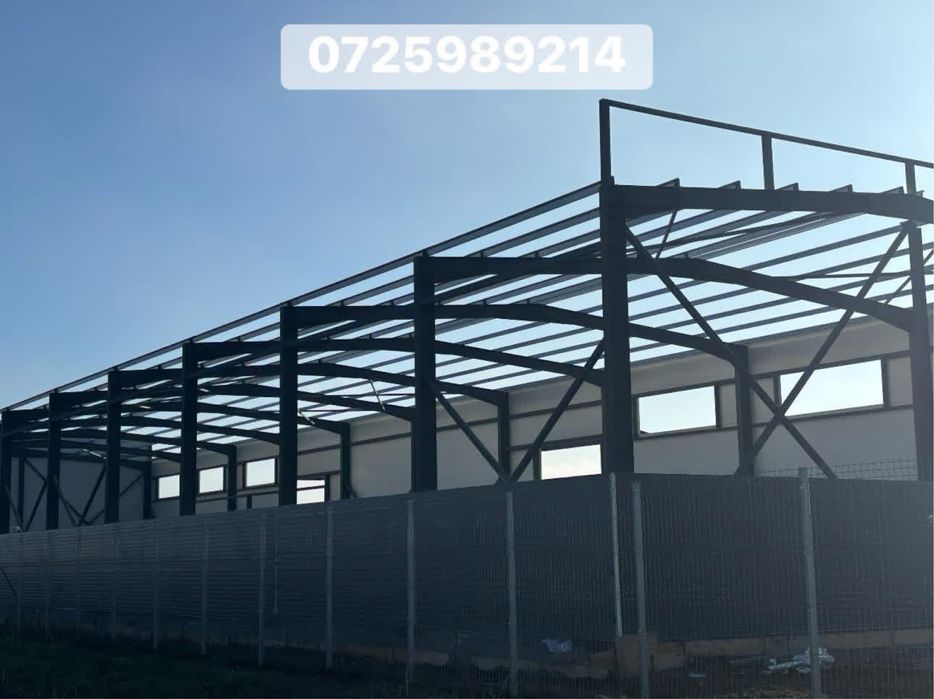 Hala metalica cu mintaj fundatie si panouri sandwich