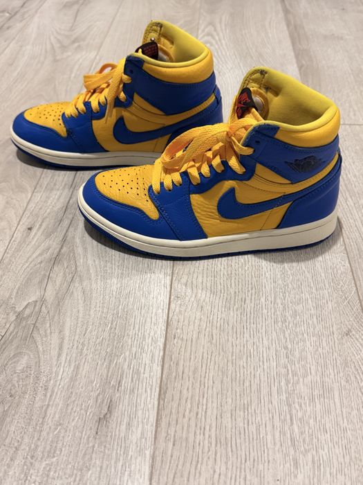 Nike Jordan 1 Retro High OG Reverse Laney, Galben/Albastru