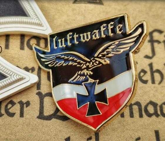 Брошка Luftwaffe SS23 Орел Черен Кръст ТретияРайх Железен Кръст Значка