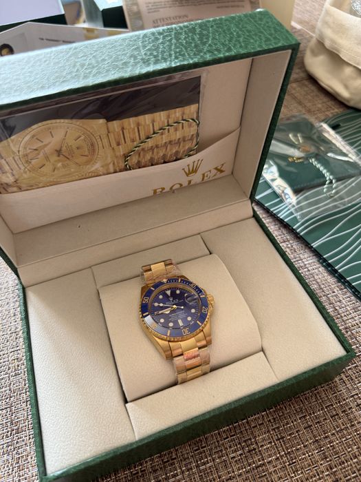 Часовник Rolex Submariner Date Събмаринър Дейт Синьо и Златно