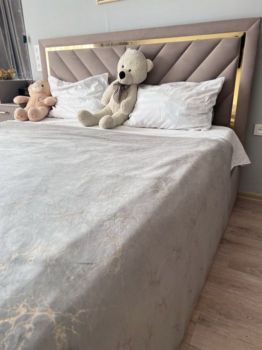 Кровать 180×200 с подъёмным механизмом — стиль и максимум хранения!