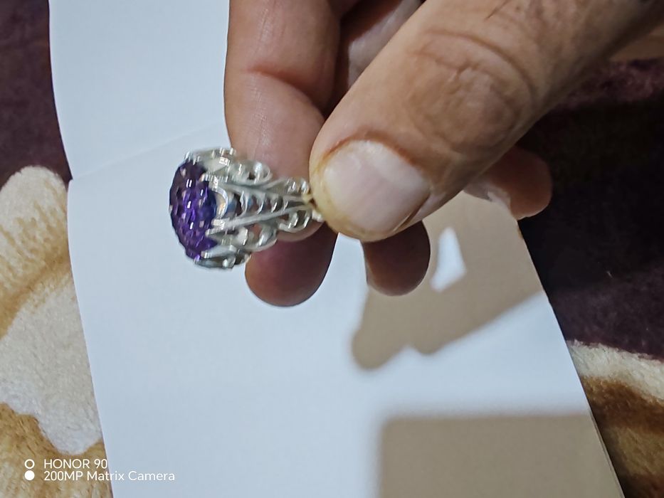 Серебро мужской С натурални Камней