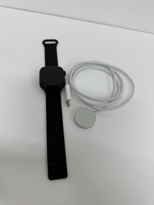 Apple Watch 10 GPS, Carcasa Jet Black Aluminium 42mm, Black Sport -I-
