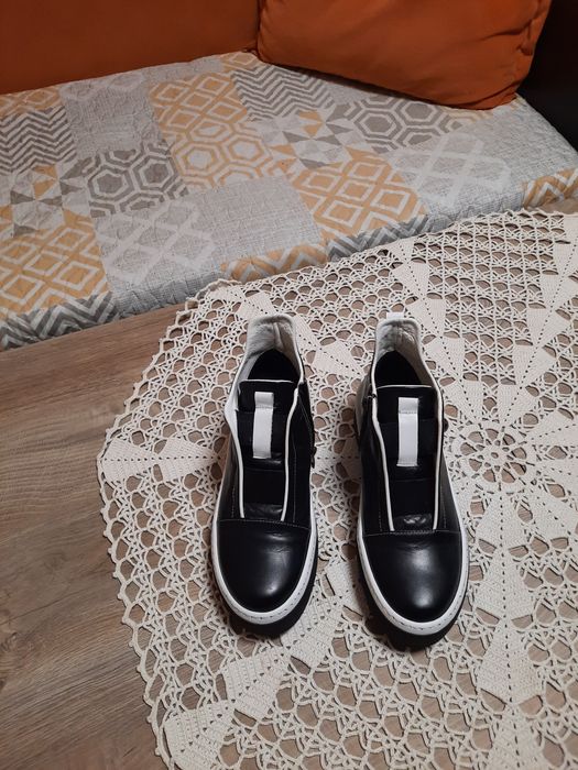 Черни дамски боти естествена кожа  37 номер.