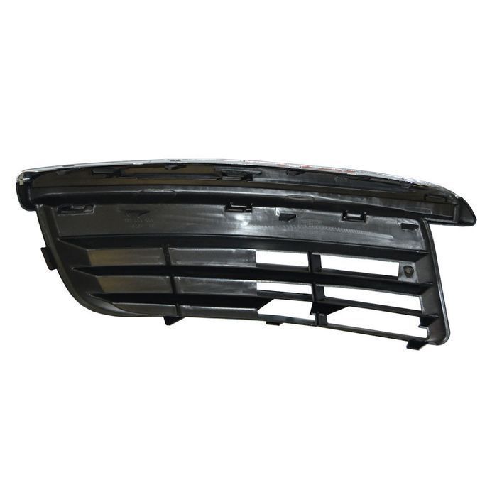 Grila bara fata Vw Jetta, Vw Golf V Variant 1K 2005-2010, Stanga, capac proiector ceata fara decupaj, complet cu element cromat