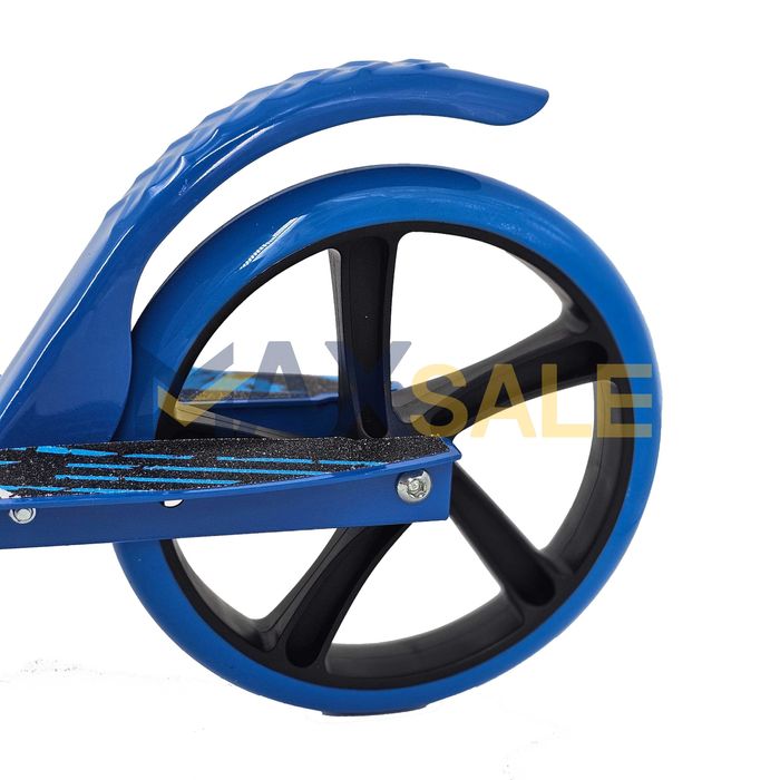 Тротинетка детска сгъваема скутер scooter синьо алуминиева триколка