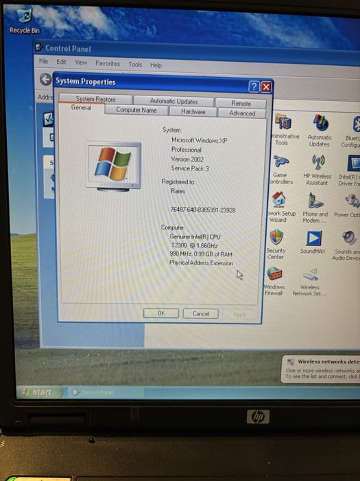 Laptop retro hp compaq nx6310