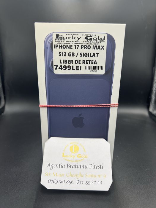 Iphone 17 Pro Max 512 gb sigilat cu factura cod 23457