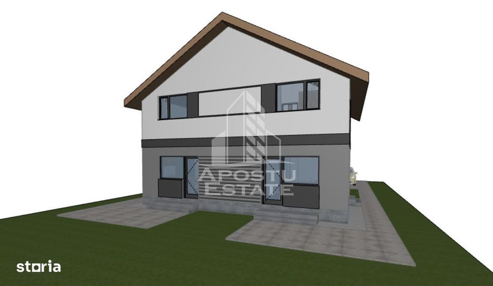 Duplex cu 3 camere, de vanzare, P+M, in Giarmata Vii