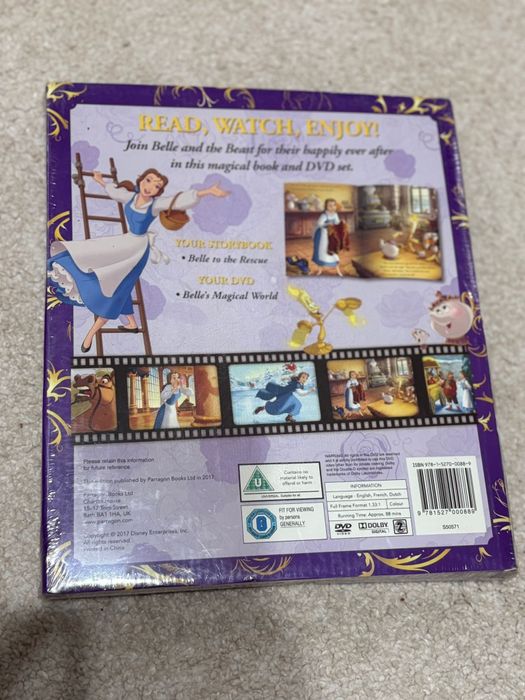 Set dvd si carte Frumoasa si bestia in lb engleza