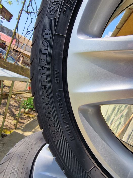 215 50 R 17 jante tabla cu cauciucuri de vara 5 x 115 Opel Astra J