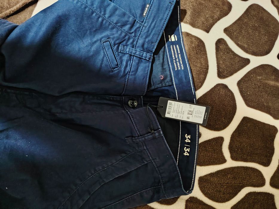 G-star tapered leg pants W34/L34/мъжки панталони тъмно сини