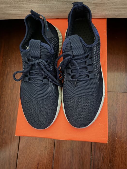 Летние сечатые кросовки, синие