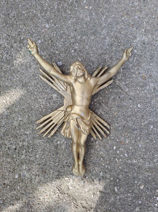 isus decoratiune fonta statueta fonta 40/30 cm