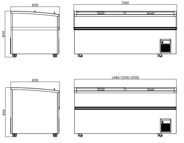 Lada Congelare, Refrigerare, Miami Lite 250cm, 0 +6 C sau -16 -22C, NOU