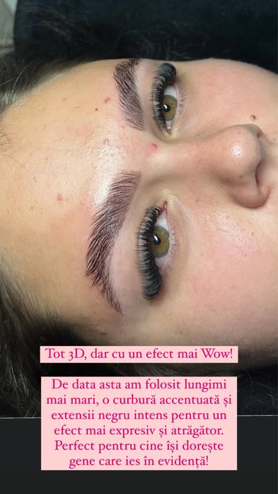 Extensii gene fir cu fir+sprancene