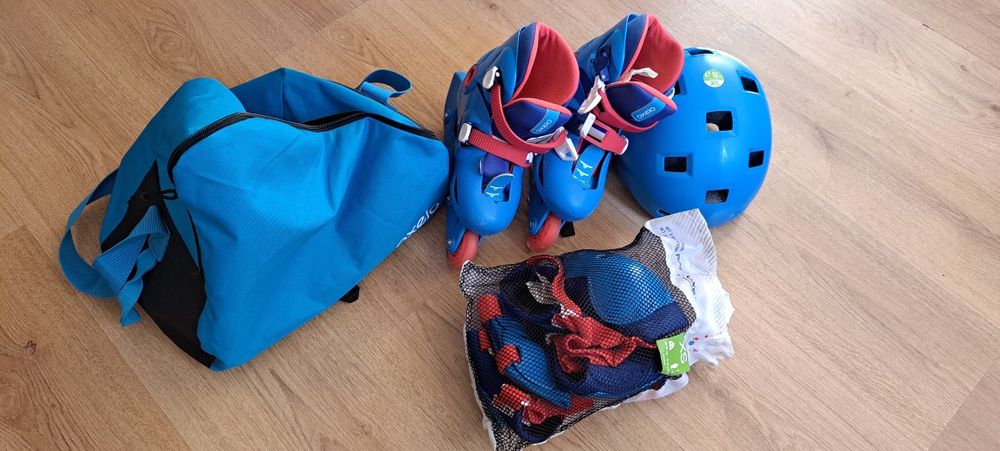 Детски ролери Oxello, каска, предпазни наколенки