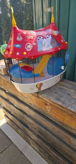 Cusca pentru hamster Ferplast Circus Fun, cu accesorii, 49.5x34x42.5