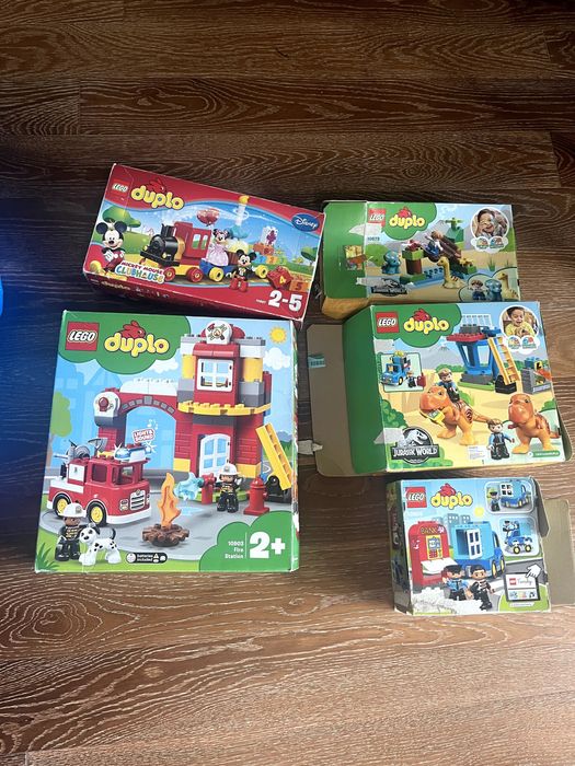 LEGO DUPLO – 2,5+ кг, Jurassic, ферма, пожарна, зоопарк, Мини Маус