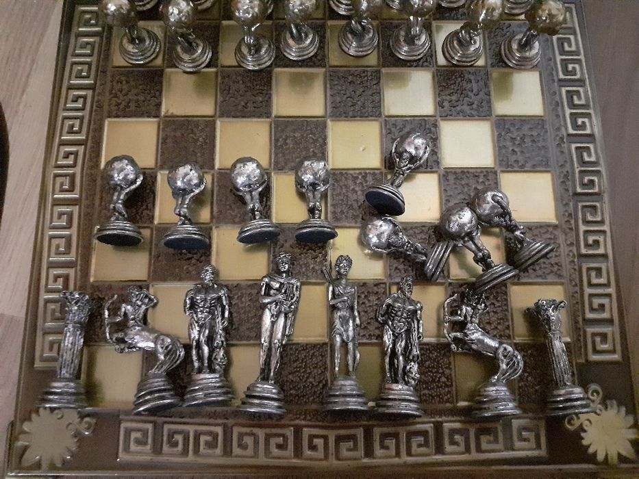 Joc de sah din metal complet