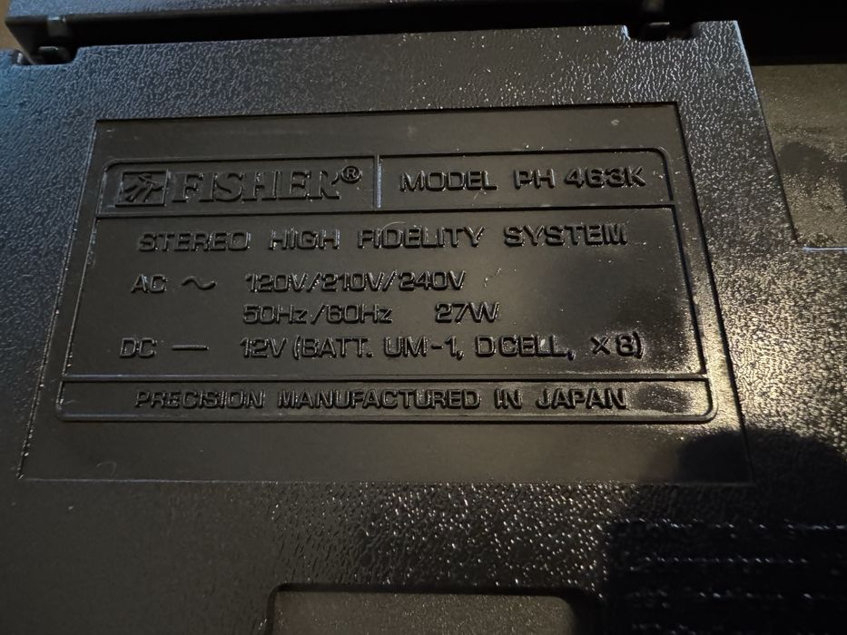 стар радио касетофон fisher sanyo