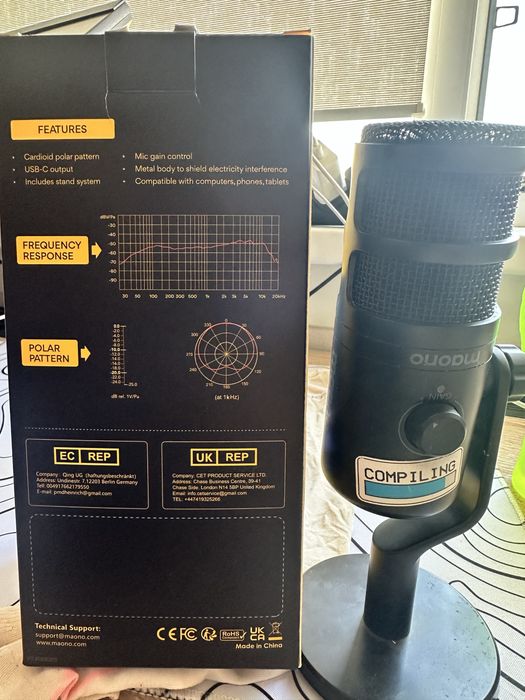 микрофон maono pd100u